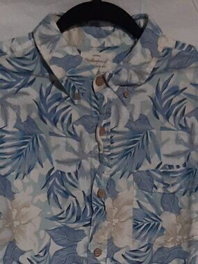 Weatherproof Washable Linen Hawaiian Shirt Men's M